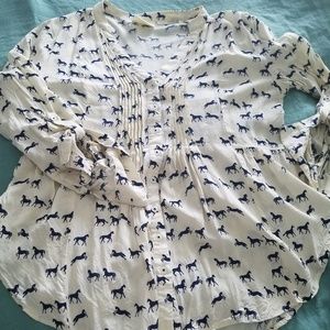 Anthropologie Maeve button down shirt